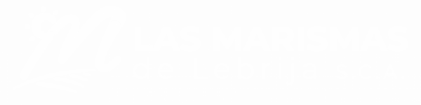 logo marismas horizontal blanco